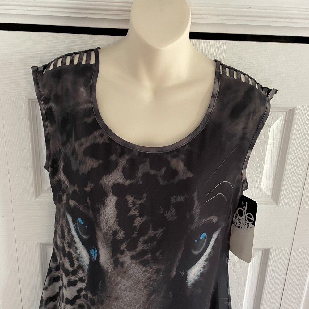 Black Tiger Print Tunic Dress Animal Print – Jane and John - Picture 7 of 11